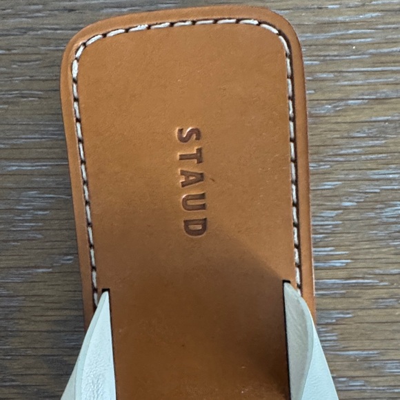 Staud Women's Cream Lei Leather Sandals - Picture 6 of 7